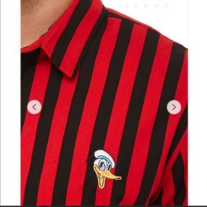 Forever 21x Disney Donald Duck Striped Shirt